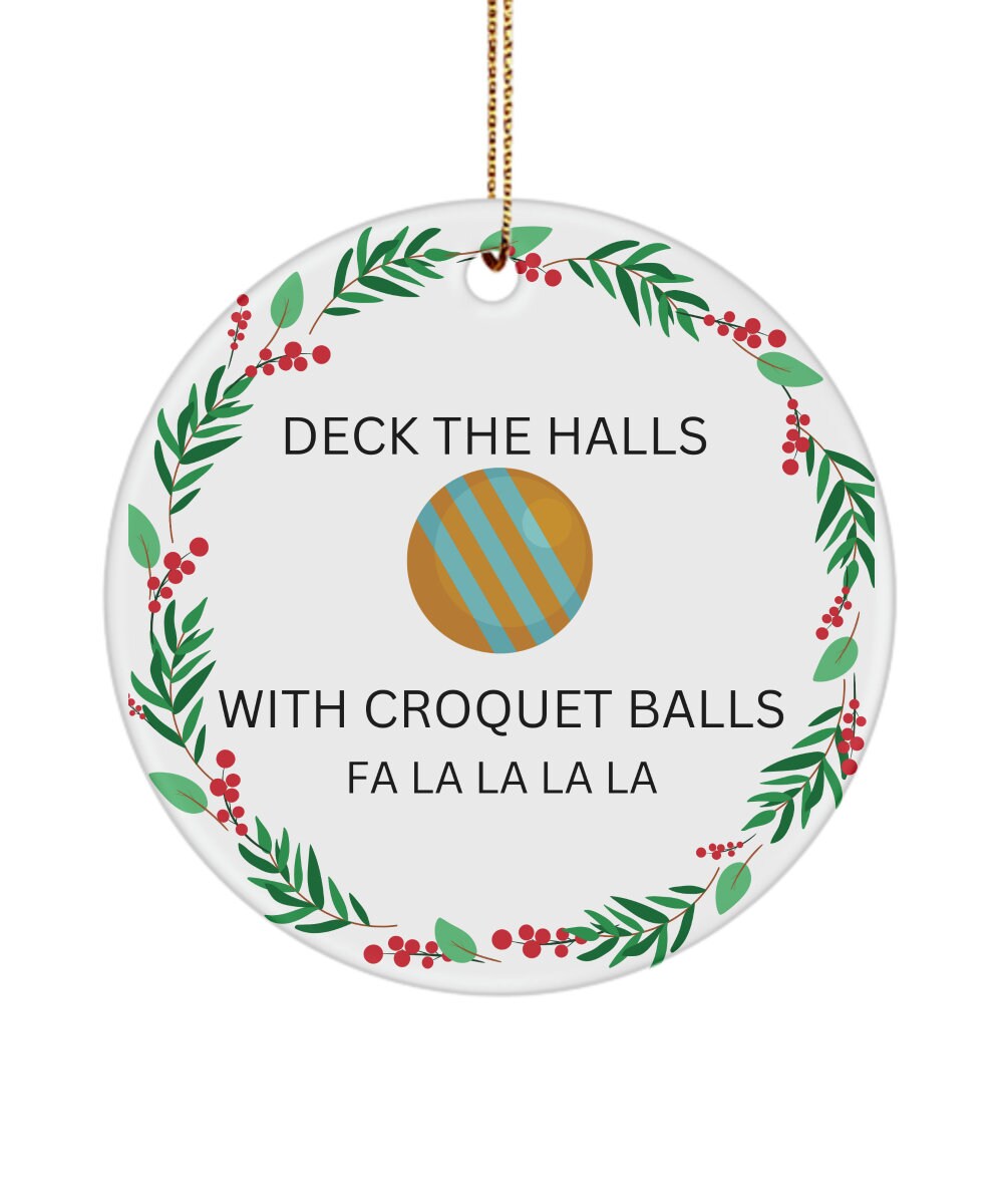Croquet Ornament Croquet Gifts Christmas Gift for Grandma, Grandpa