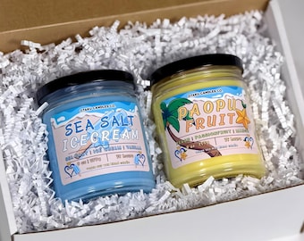 Gaming Candles Destiny Islands, Vegan Apricot Wax Candle, Gamer Gift, Otaku Candles