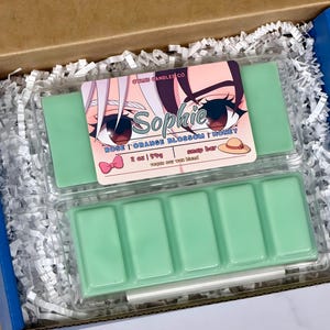 Barra de cera Sophie Snap - Inspirada en el Castillo de Howl / Pastillas de cera veganas de anime / Regalos de anime imagen 1