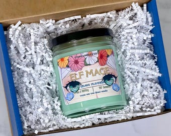 Vela Elfa Mágica - Inspirada en el anime Más allá del fin del viaje / Vela de fantasía / Velas veganas / Regalos de anime