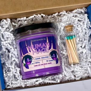 Vela de mago humano - Inspirada en el anime Beyond Journey's End / Vela de fantasía / Velas veganas / Regalos de anime Candle with Matches