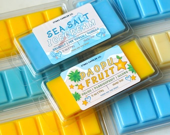 Sea Salt Ice Cream & Paopu Fruit Wax Melt Bundle | Kingdom Hearts Wax Melt Bundle |  2 oz Vegan Snap Bar Bundle