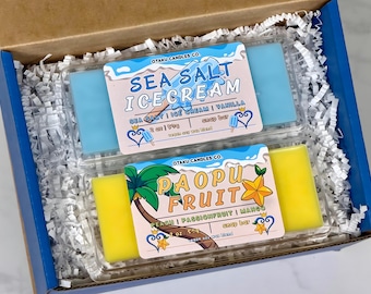 Sea Salt Ice Cream & Paopu Snap Bar Bundle - Gaming Inspired | Fantasy Wax Melts | Vegan Wax Melts | Gamer Gifts