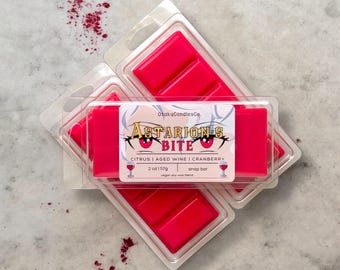Astarion Wax Melt | Gaming BG3 Wax Melt | Aged Wine & Citrus 2 oz Vegan Snap Bar