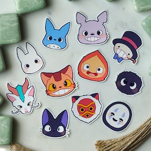 Ghibli Sticker Bundle | Vinyl Sticker | Anime Sticker | Ghibli Studios Sticker
