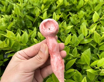 Joli bol en céramique rose pour fille, pipe rose, pipe kawaii, pipe artistique pour femme, cadeau unique, cadeaux pour copines, cadeau de fête des mères