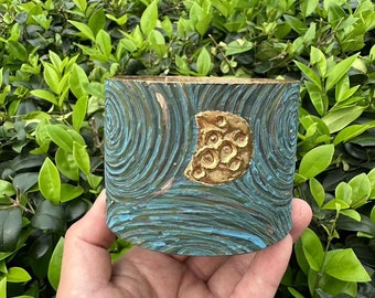 Tazza in ceramica Notte stellata di Van Gogh disegnata a mano, tazza da caffè in ceramica, tazza artistica, regalo perfetto per gli appassionati d'arte, regalo per la festa della mamma