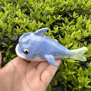 Niedliche Delfin Keramik Mädchen Schüssel, Delfin Pfeife, Pfeife aus dem Meer, künstlerische Lady Pfeife, einzigartiges Geschenk, Geschenk vom Meer, Muttertagsgeschenk Bild 3