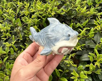 Joli bol en céramique requin pour fille, pipe requin, pipe de la mer, pipe artistique pour femme, cadeau unique, cadeau de la mer, cadeau de fête des mères