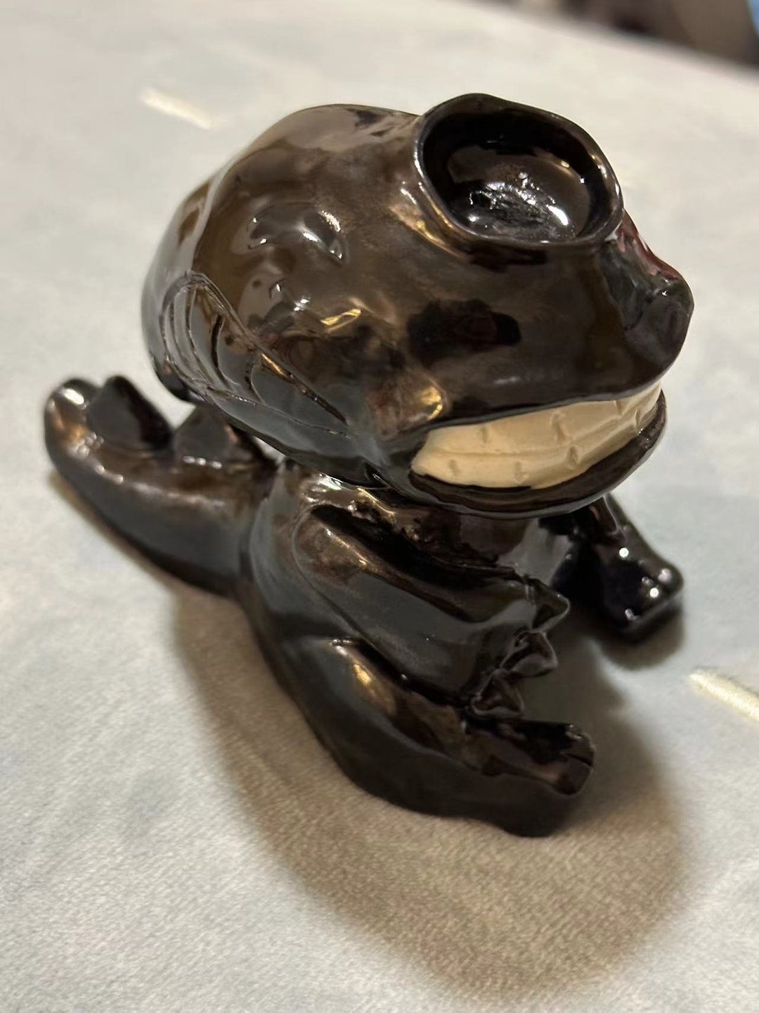 Ceramic Tube Girl Black Cute Smoking Accessories Girl Black Gift for