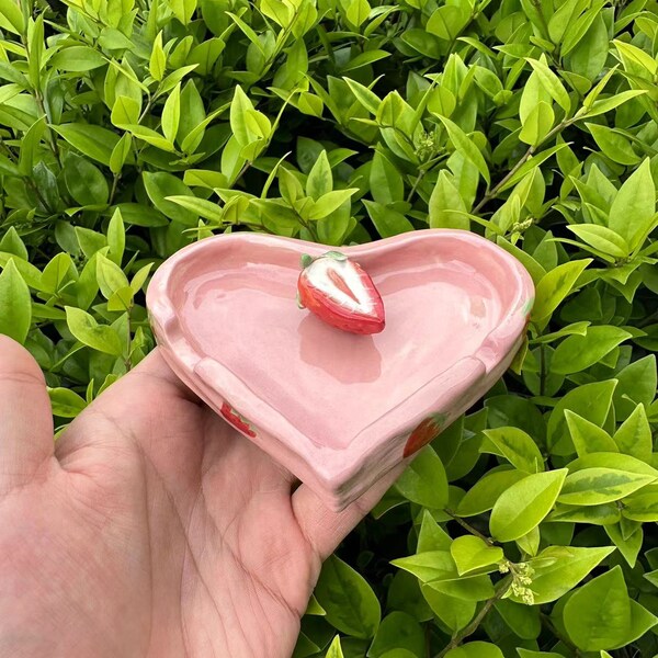 Heart Ceramic Ashtray Etsy