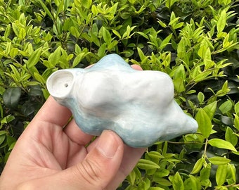 Lindo tazón de niña de cerámica de nube, pipa de nube, regalo del cielo, pipa de dama artística, regalo único, regalo de cerámica, regalo del día de la madre