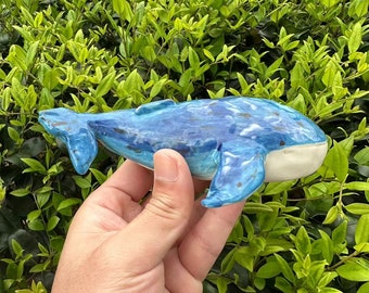 Cute Blue Whale Ceramic Girl Bowl, Blue Whale Pipe, Pipe From The Sea, Artistic Lady Pipe, Unique Gift, Gift From The Sea, Mother's Day Gift