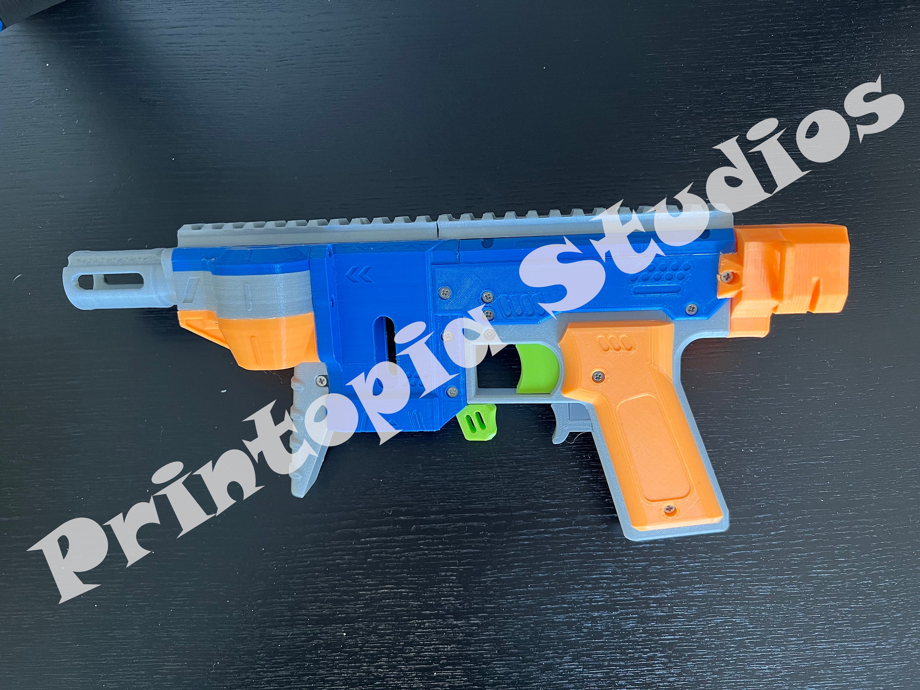 Nerf Gryphon Foam Dart Flywheel 3D Printed Blaster by Flygonial Full