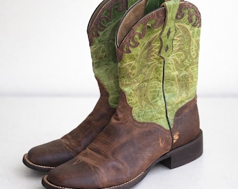 Python Skin Cowboy Boots Men display picture 1