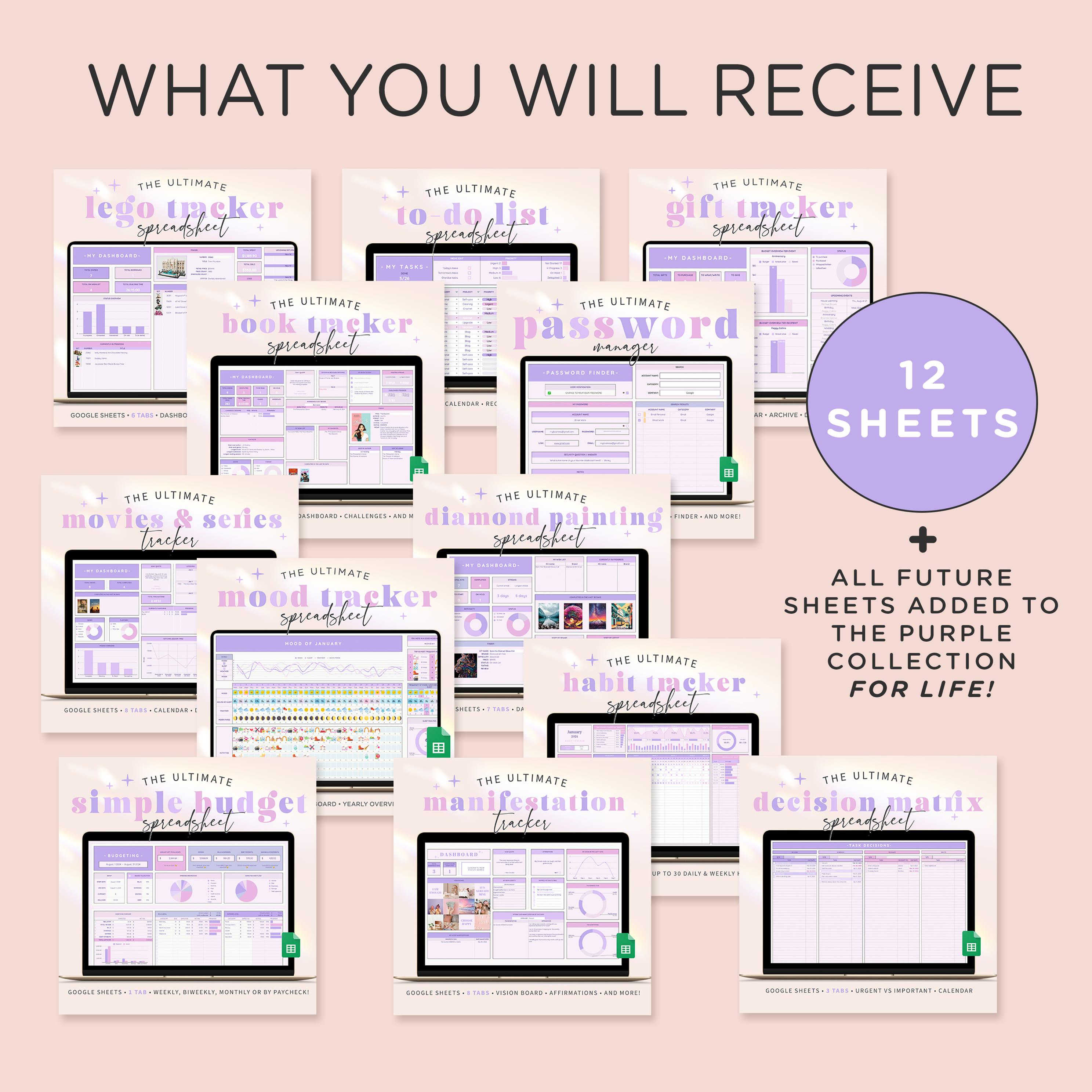 Spreadsheet Template Bundle for Google Sheets | All Spreadsheets From ...