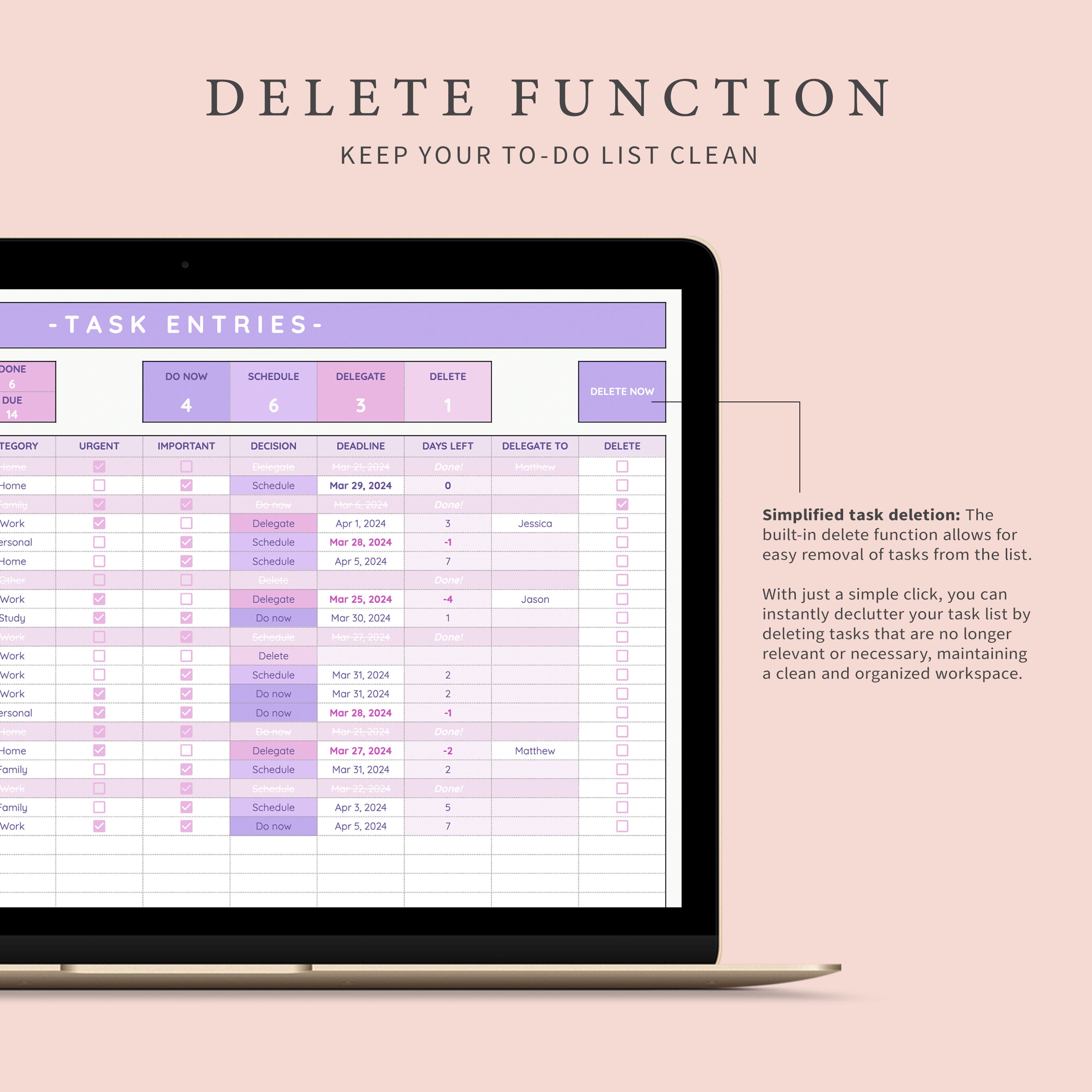 Decision Matrix Spreadsheet for Google Sheets | Task Priority Tracker ...