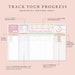 Rainbow Habit Tracker Spreadsheet Digital Goal Planner Productivity ...