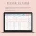 Task Tracker Google Sheets Spreadsheet | Digital To-do List Planner ...
