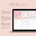 Rainbow Habit Tracker Spreadsheet Digital Goal Planner Productivity ...