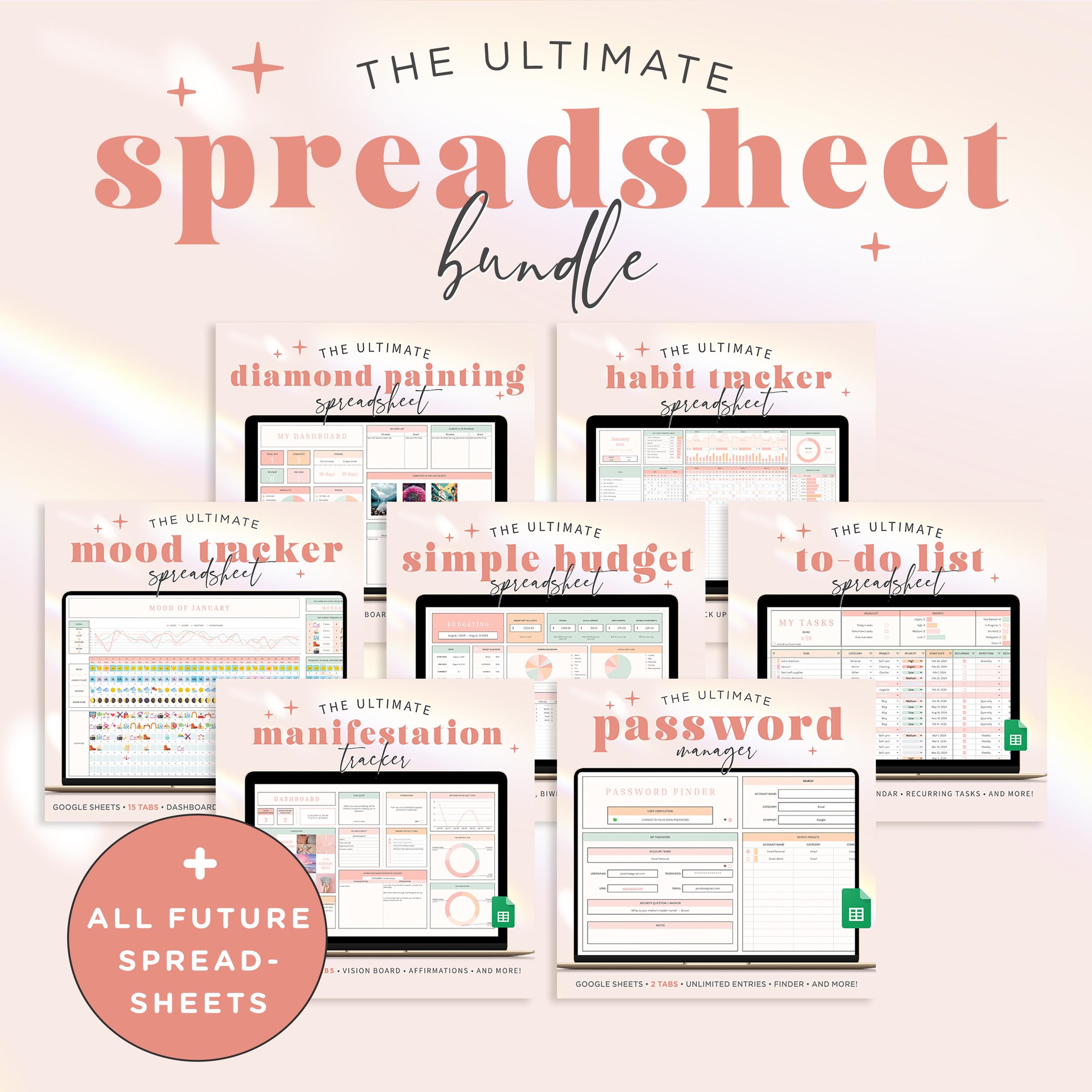 Spreadsheet Template Bundle for Google Sheets | All Spreadsheets From ...