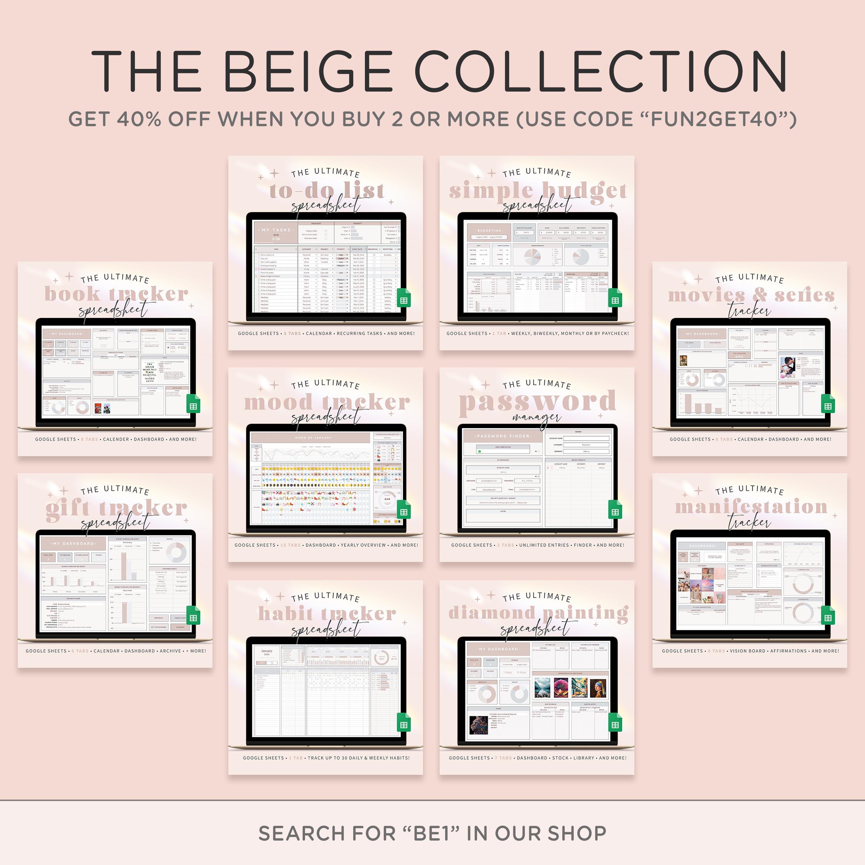Spreadsheet Template Bundle for Google Sheets | All Spreadsheets From ...