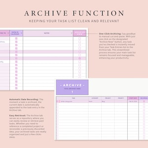 Task Tracker Spreadsheet for Google Sheets, Monthly Weekly Daily To-do ...