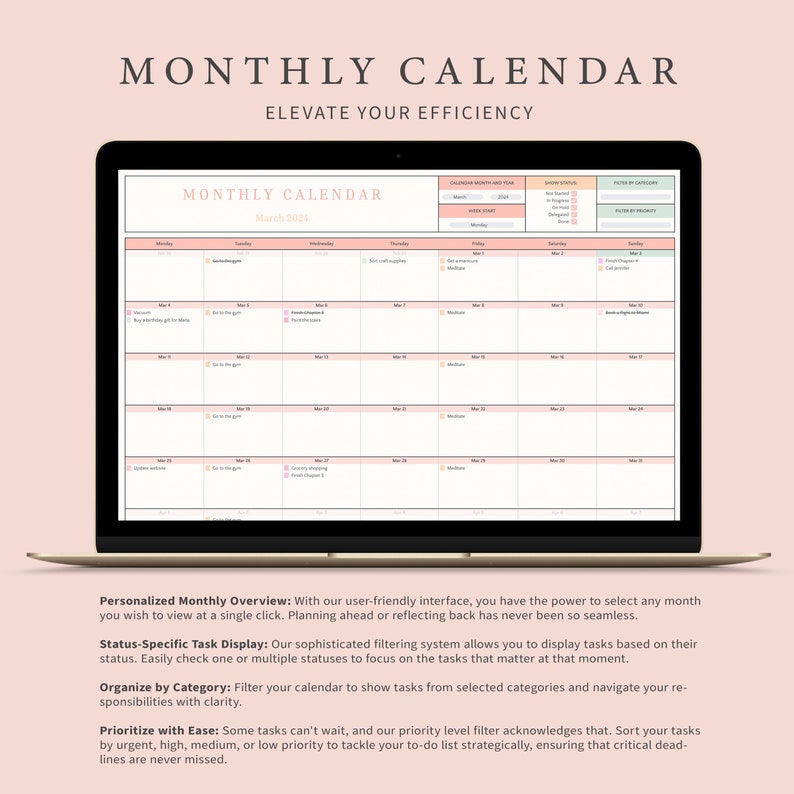 Task Tracker to Do List for Google Sheets, Digital Spreadsheet Planner ...