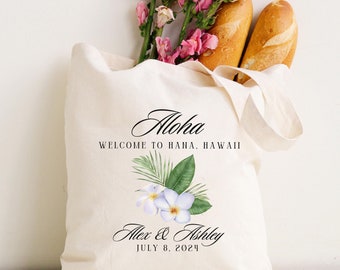 Personalized Wedding Favor Tote Bag: Destination Welcome Gift