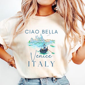 Venice Italy Shirt, Graphic Tee - Womens Oversized Tee, Italian Shirt, Travel Tee - Comfort Colors