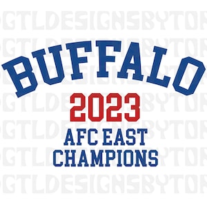 Büffel 2023 AFC East Meister | Sofortdownload | PNG- und SVG-Dateien | Fußball | New York