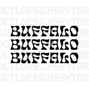 Buffalo  |  Instant Download  |  PNG and SVG Files  |  Repeating Text  |  New York