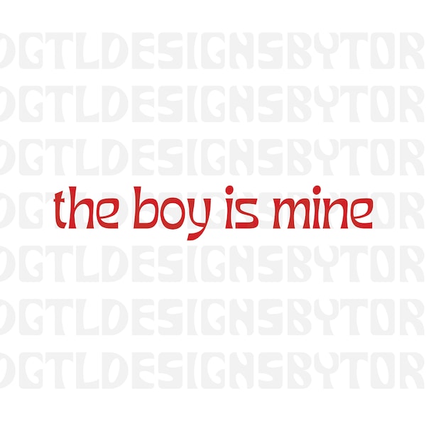 the boy is mine  |  Instant Download  |  PNG and SVG Files  |  eternal sunshine  |  Ariana Lyrics