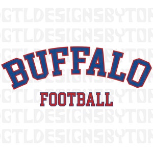 Ballon de football Buffalo | Téléchargement instantané | Fichiers PNG et SVG | Buffalo New York