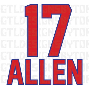 Allen 17 | Sofortdownload | PNG- und SVG-Dateien | Fußball | Büffel | New York