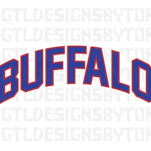 Buffalo Arch Text | Sofortdownload | PNG- und SVG-Dateien | Fußball | New York