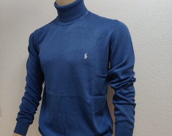 Ralph Lauren Rollkragen Azure-Blau Pullover/Sweatshirt Herren