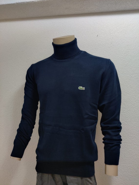 Lacoste Rollkragen Navy-Blau Pullover/Sweatshirt H