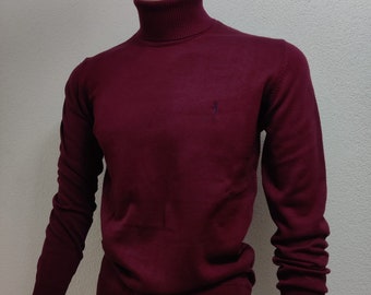 Rollkragen Bordeaux Pullover/Sweatshirt Herren