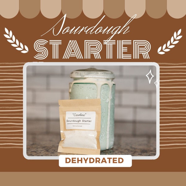 Dehydrated historic SF sourdough starter easy to use sourdough bread baking starter traditional & soft crust sourdough bread making starter