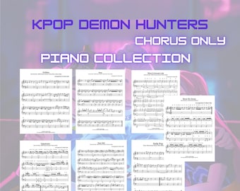 Kpop Demon Hunters | Piano Edition | Exclusive Music Set | Chorus