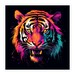 Neon Roar: Retro Tiger Sticker, 80s 90s Aesthetic, Retro Vibes ...
