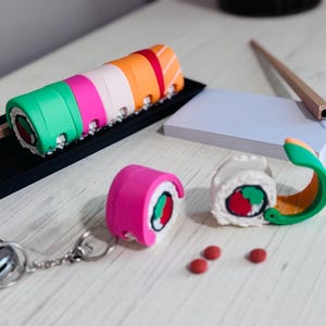 Sushi Pill Organizer: 7-Day Vitamin Case with Chopstick Pens
