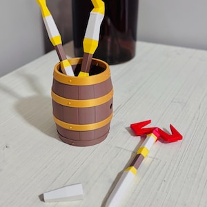 OSRS God Staff Pen - 3D gedrucktes RuneScape inspiriertes Geschenk | Old School RuneScape Fächer Sammlerstück | Schreibtisch Deko für OSRS Fans