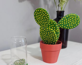Posavasos de cactus impresos en 3D: decoración de mesa para amantes de las plantas