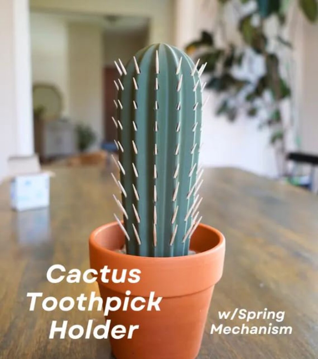 Unique 3D Printed Kitchen Decor | Cactus Toothpick Holder | Decorative