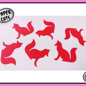 CARTA volpe animali fustellati graziosi coriandoli appena nati mestiere scrapbooking decoupage festa baby shower decorazione creazione di biglietti diario invito