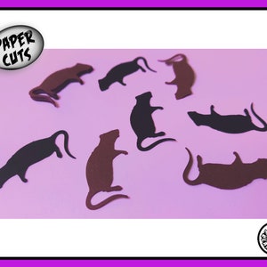 PAPIER Ratten Maus Halloween Tiere sterben Form Konfetti Handwerk Scrapbooking Decoupage Party Wand Tisch Dekor Dekoration Karte machen