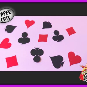 Cartões de PAPEL terno alice no país das maravilhas coração espadas diamantes cortados confetes artesanato scrapbooking decoupage festa decoração cartão convite