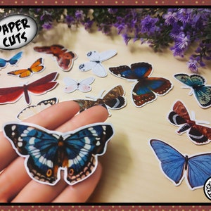 PAPIER mix B2A Schmetterling Pack Ausschnitt Stanzteile Pingelige Illustration Kinder Basteln Collage Wohnkultur Tier Natur Karte machen